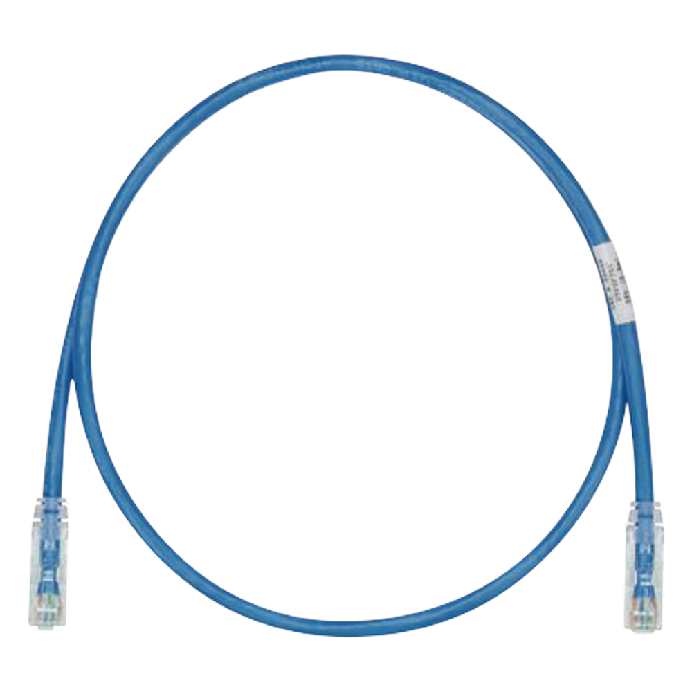 Patch cord Cat6 UTP, 3.05 m, azul, 24 AWG