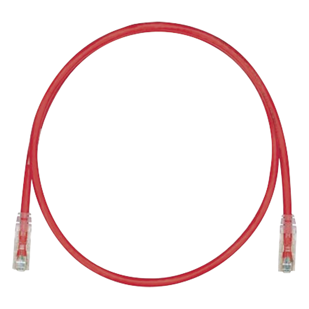 Patch cord Cat6 UTP, 3.05 m, rojo, 24 AWG