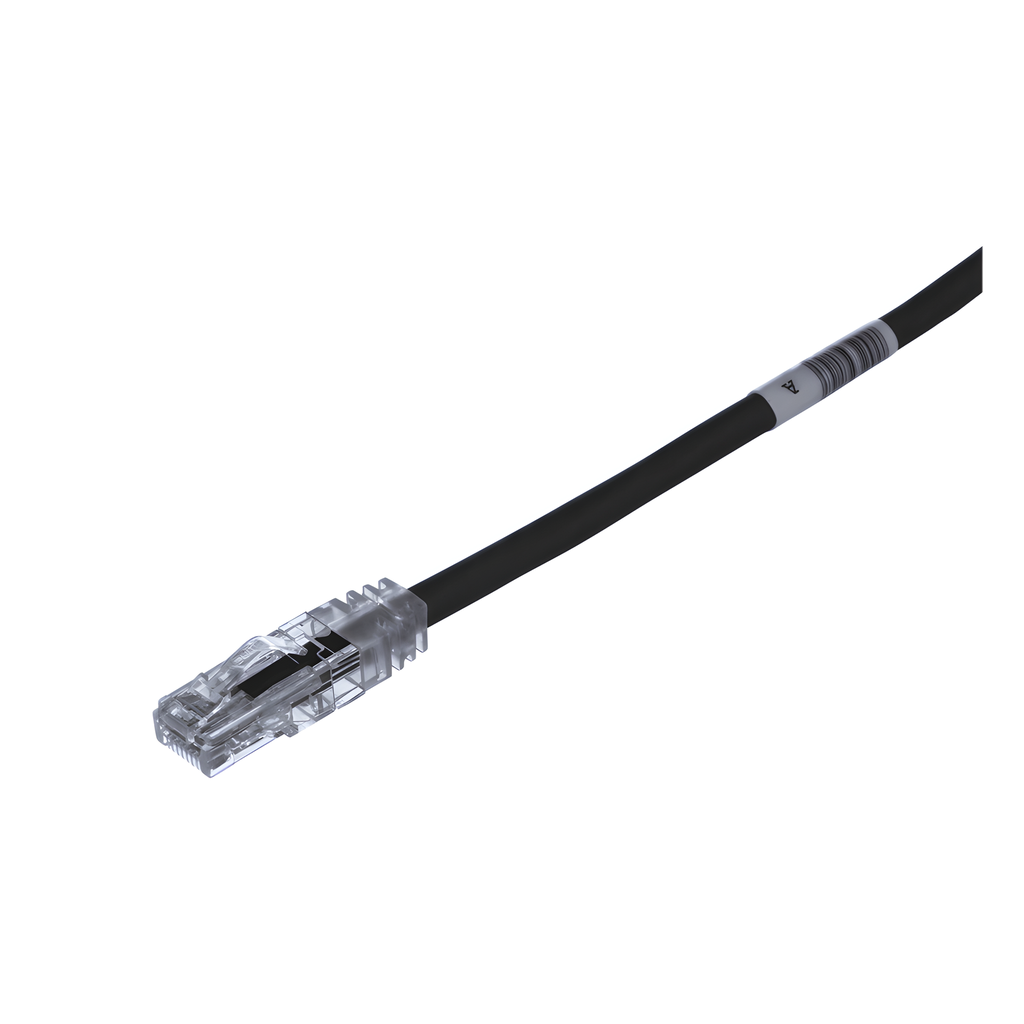 Patch cord Cat6 UTP, 4.57 m, negro, 24 AWG