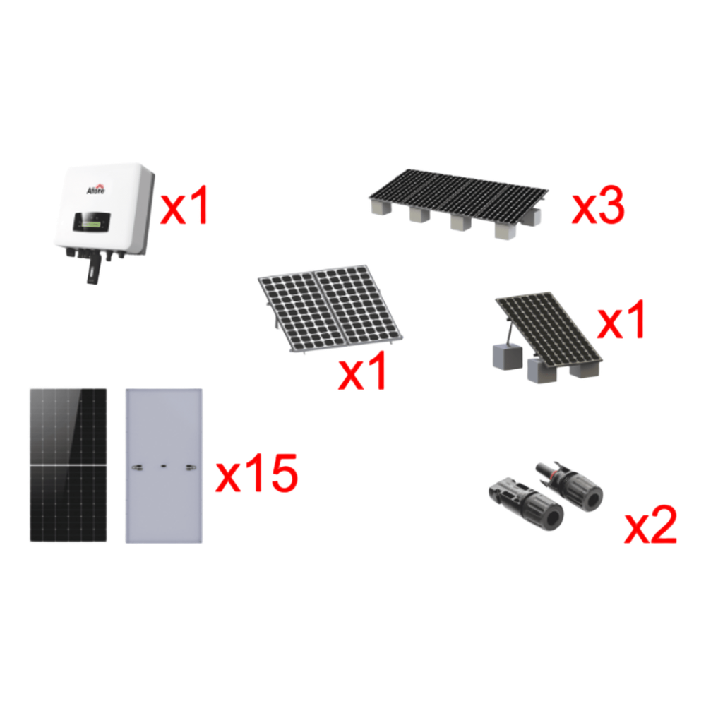 [HNS9000TLKIT1] Kit Solar interconexión / 9kW 220Vca / Inversor AFORE / montaje Incluido
