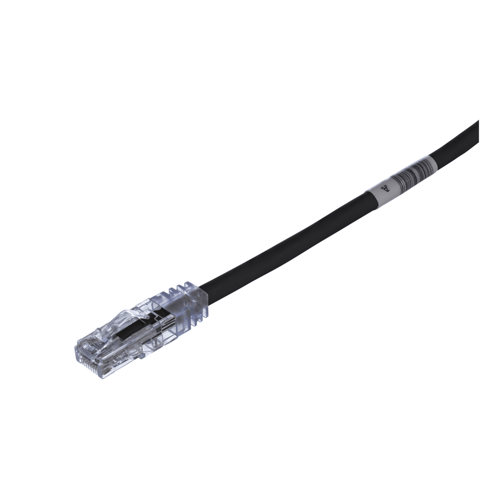 Patch cord Cat6 UTP, 2.13 m, negro, 24 AWG
