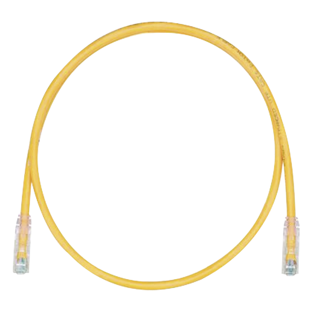 Patch cord Cat6 UTP, 2.13 m, amarillo, 24 AWG
