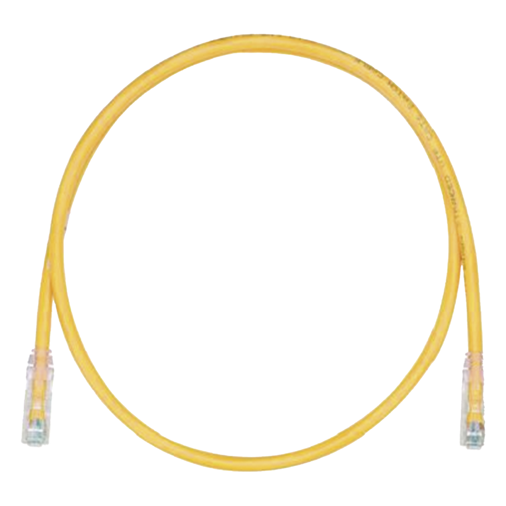 Patch cord Cat6 UTP, 8 m, amarillo, 24 AWG, LSZH