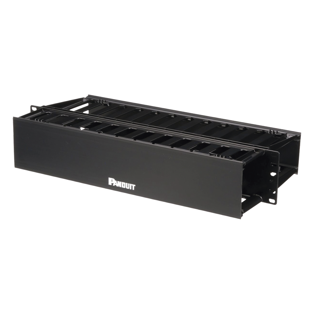 Organizador de cables horizontal 2UR, 19"