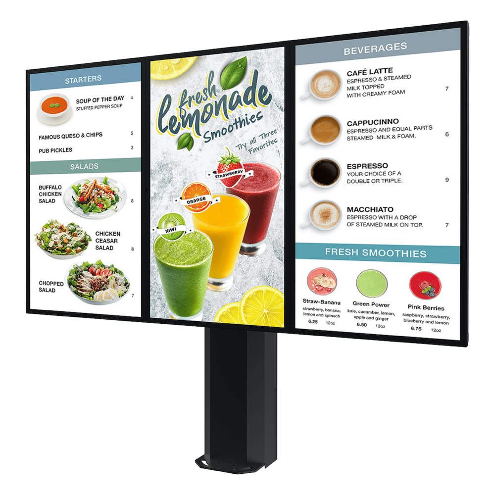 Montaje para pantalla 55", exterior