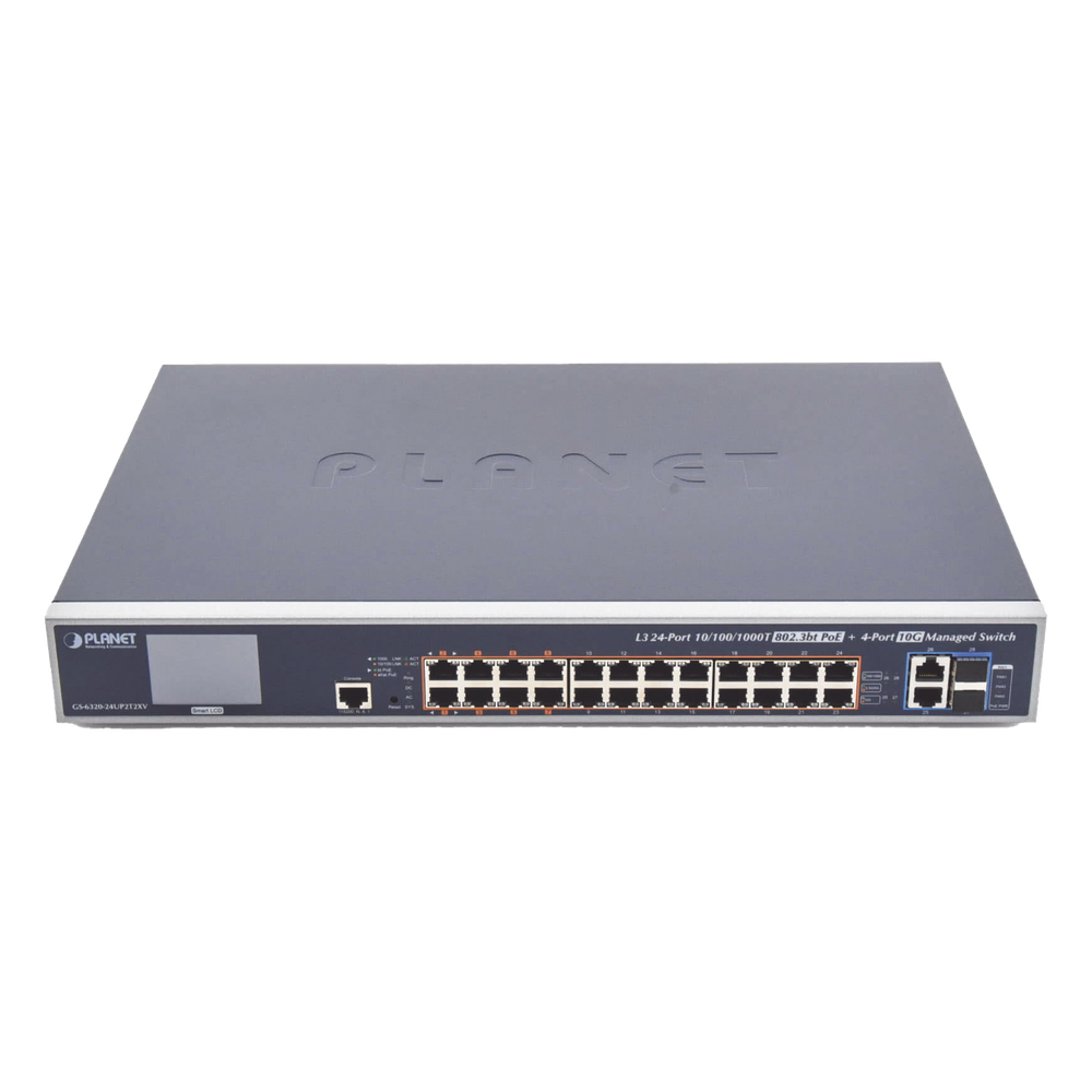 Switch administrable 24 puertos, PoE, Gigabit, capa 3, 600 W
