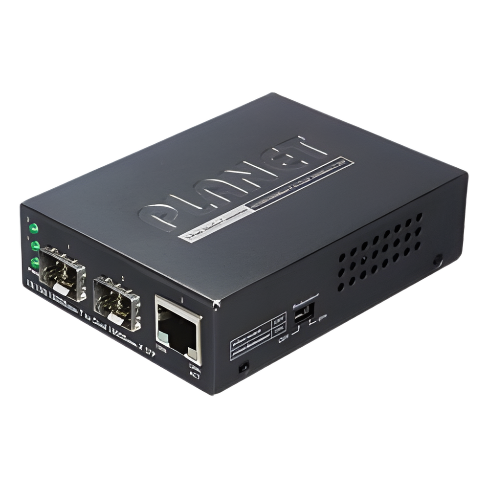 Convertidor de Medios con Doble Puerto SFP 1000BASE-FX / SX / LX y Puerto Ethernet 1000Base-T