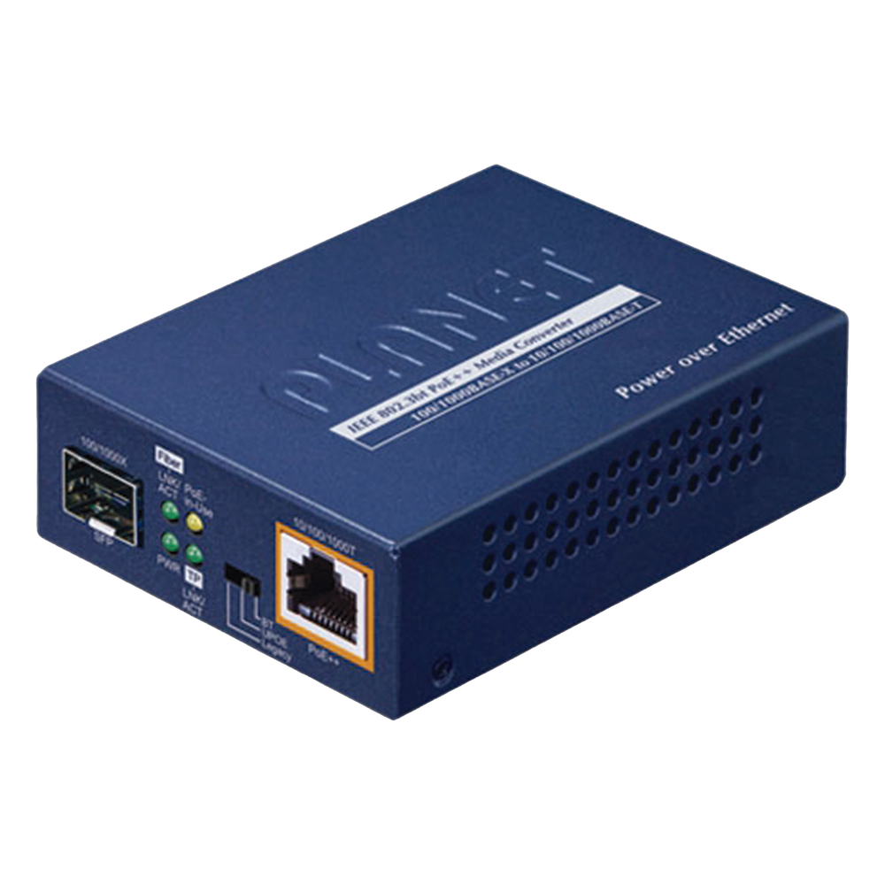 Convertidor de medios PoE++ 100