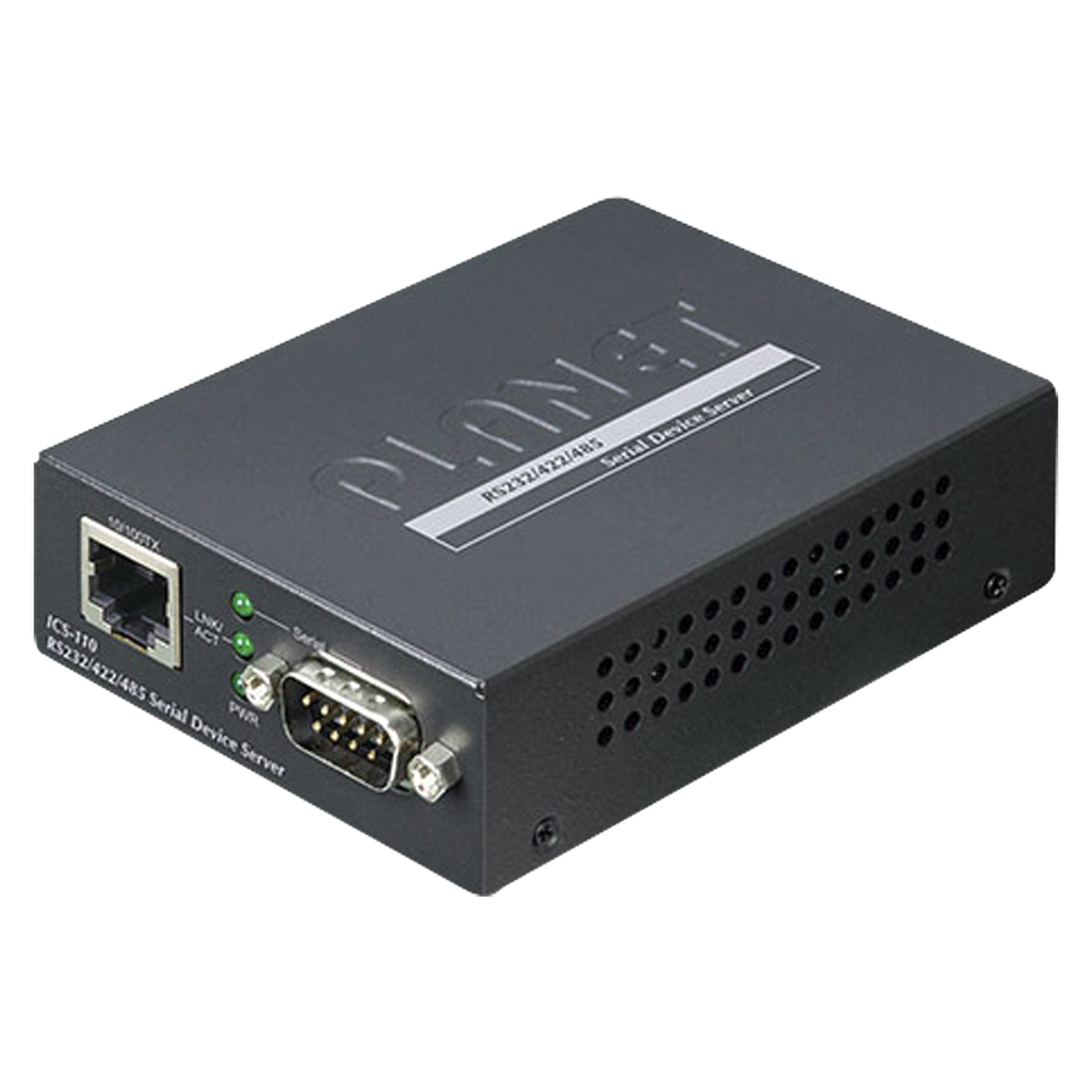 Convertidor de Medios de RS-232 / RS-422 / RS-485 a Fast Ethernet, Administración Web, SNMP y Telnet