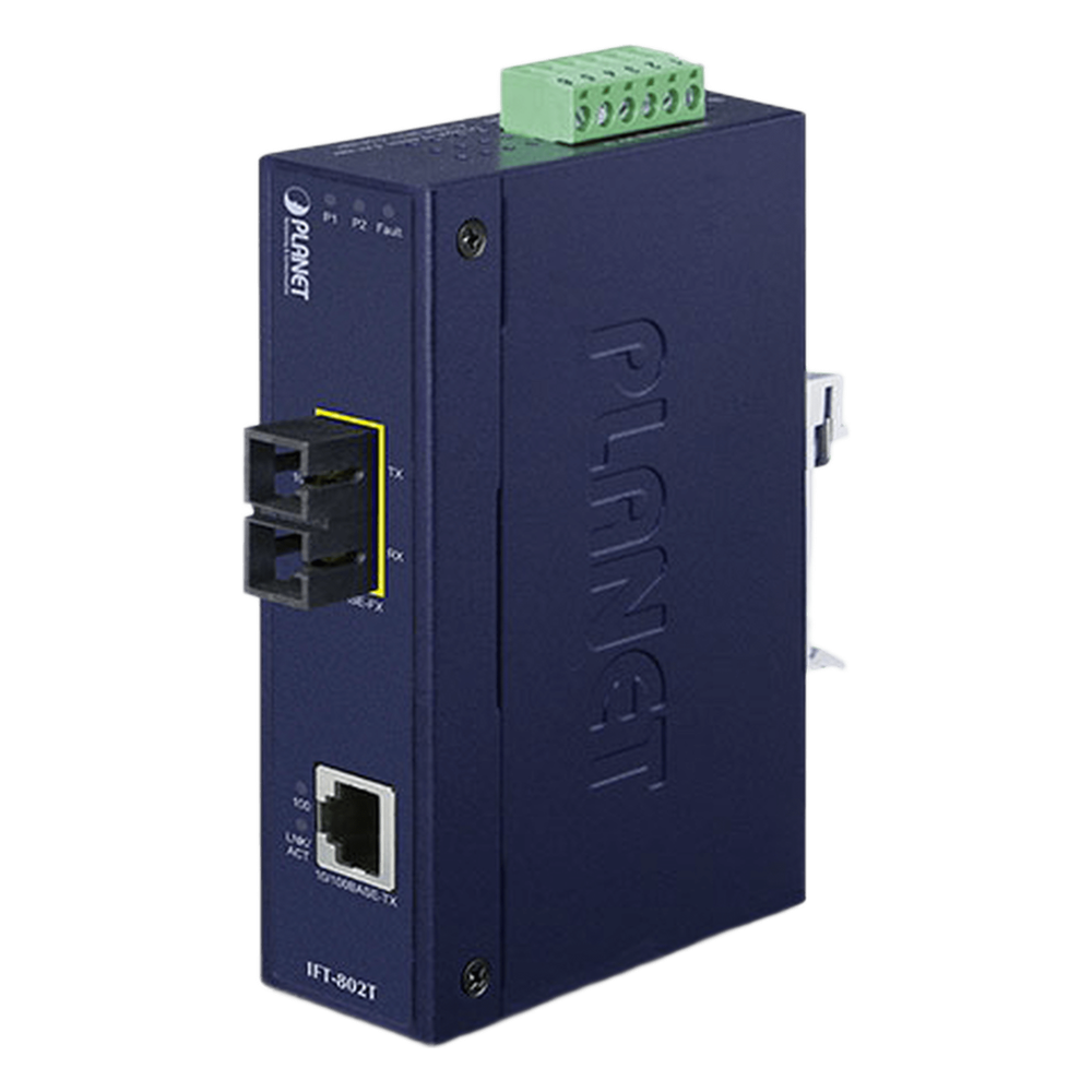 Convertidor de Medios Industrial, Multimodo, puertos 10