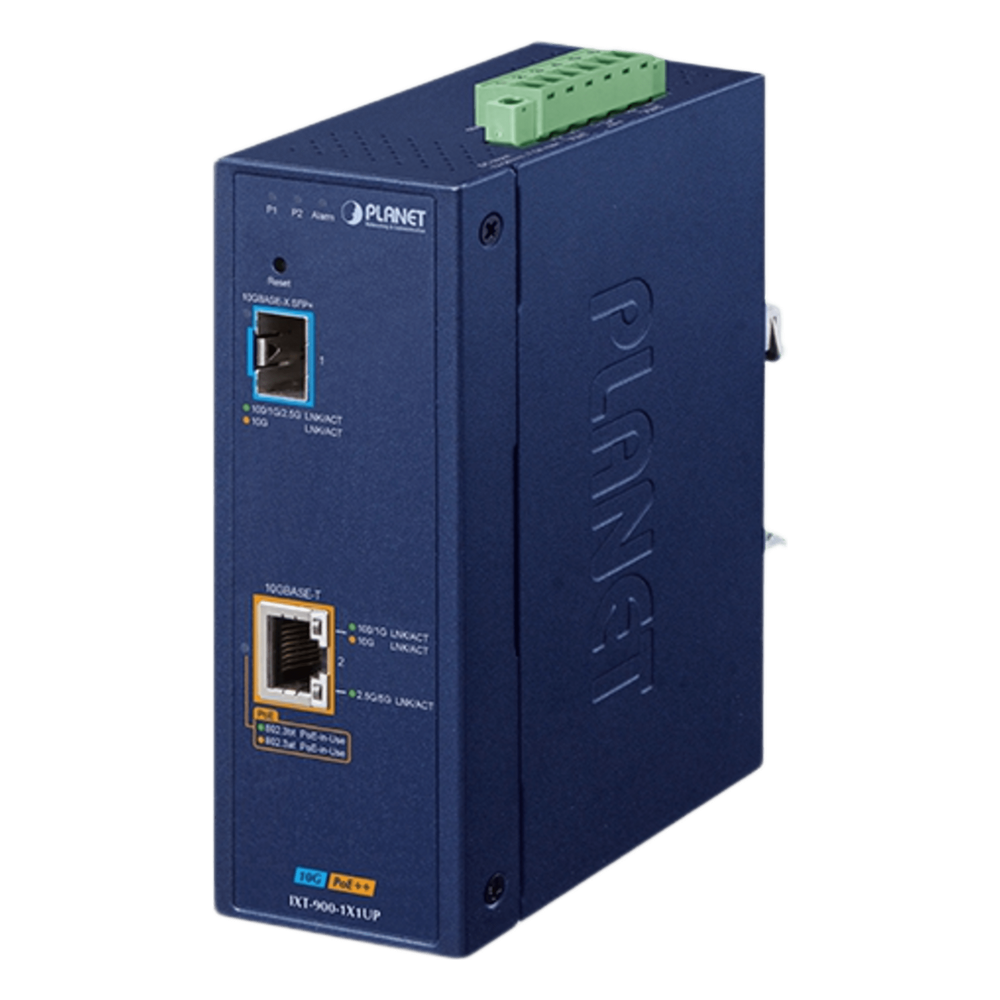 Convertidor de Medios PoE Industrial