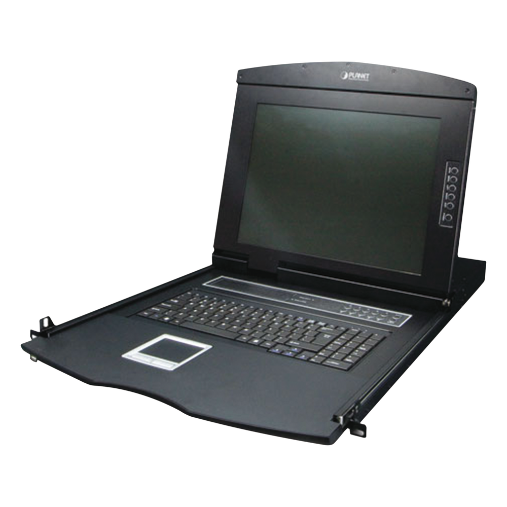 Switch KVM con Monitor de 17"con Teclado y Trackpad para Rack de 1U 8 puertos