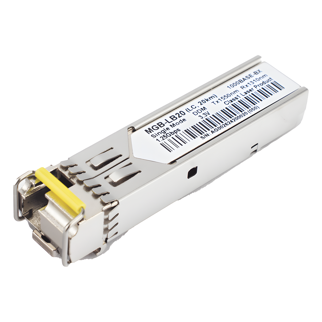 Transceptor SFP 1G, monomodo, 20 Km, 1550nm, LC
