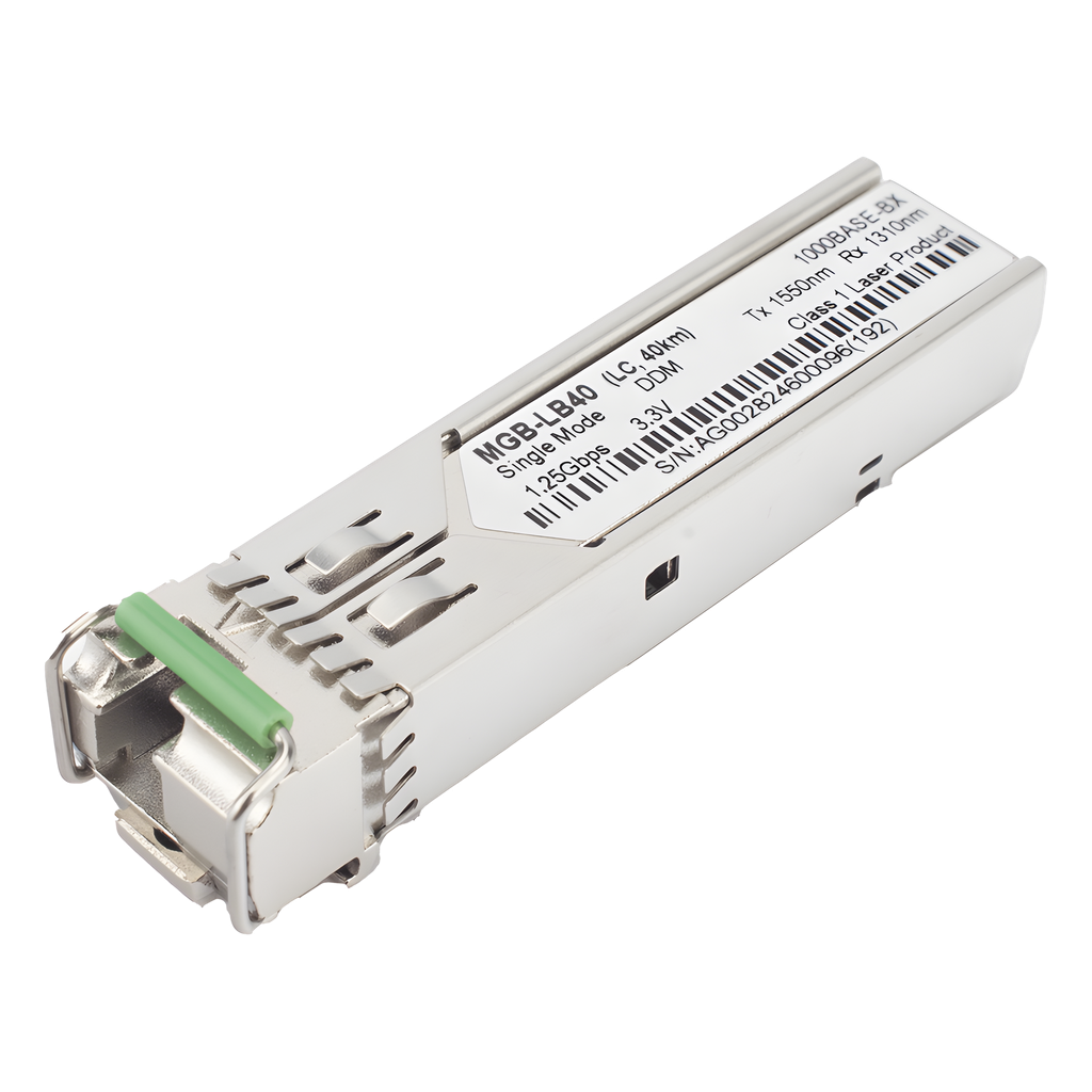 Transceptor SFP 1G, monomodo, 40 Km, 1550nm, LC