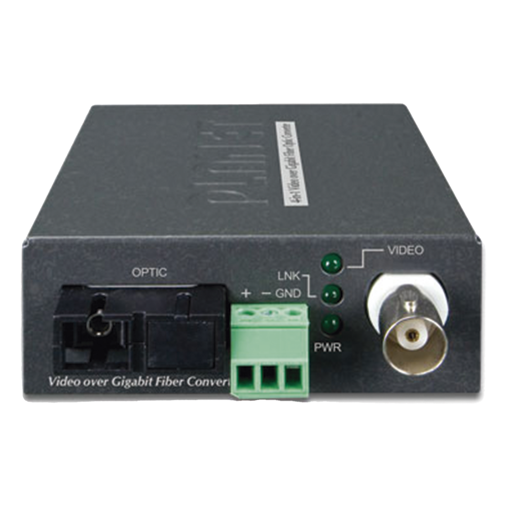 Kit Convertidor de Medios de Video Sobre Fibra Gigabit WDM-SC