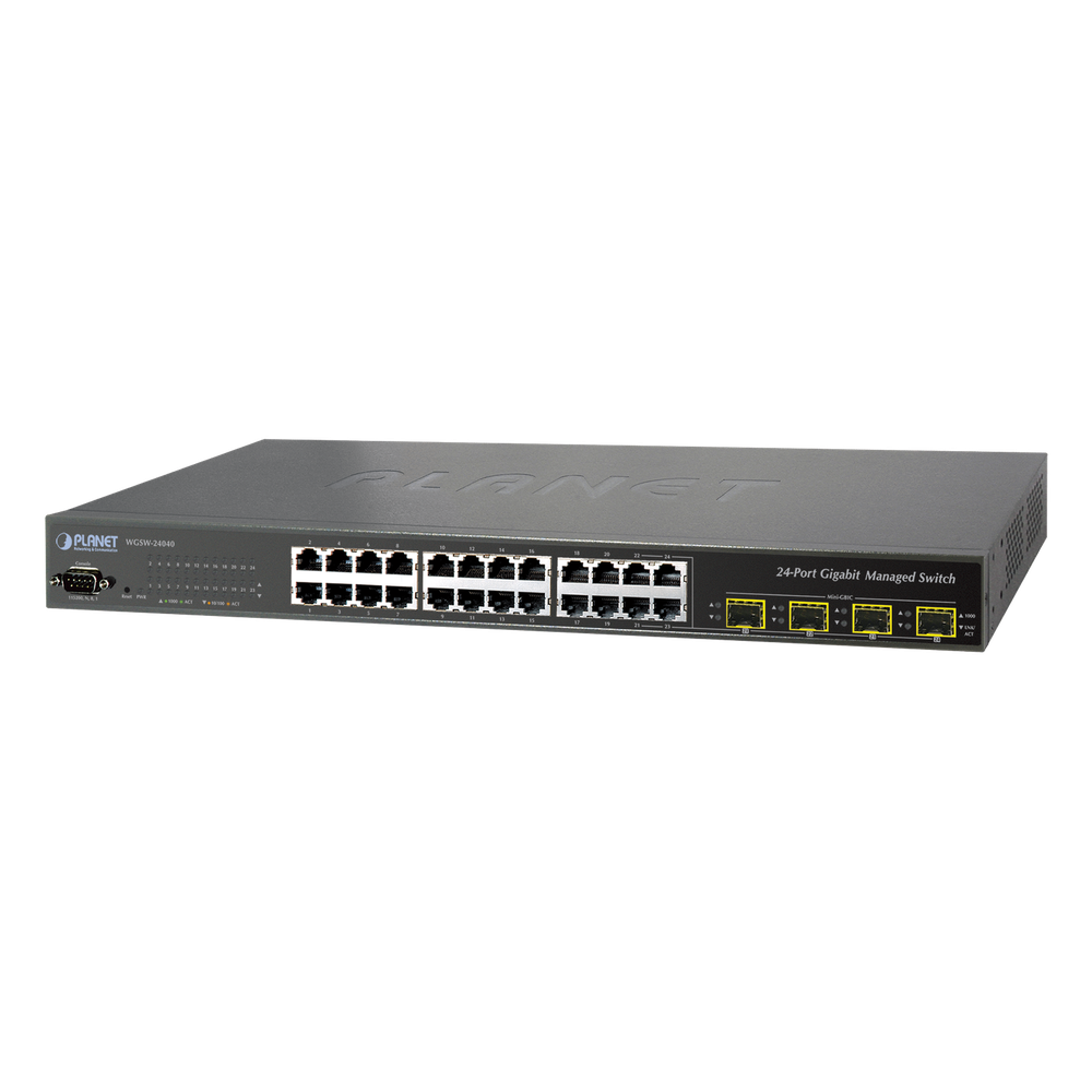 Switch administrable 24 puertos, Gigabit, capa 2