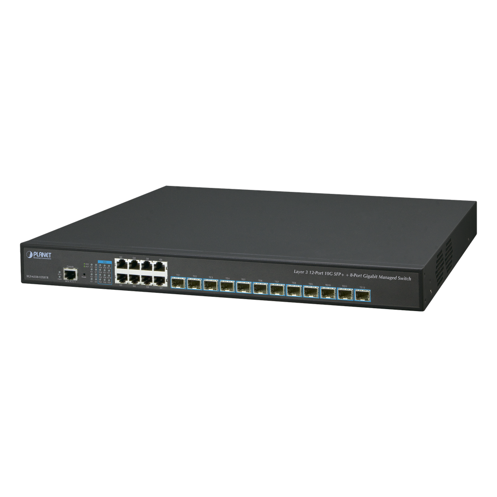 Switch administrable 12 puertos, Gigabit, capa 3, 12 puertos SFP