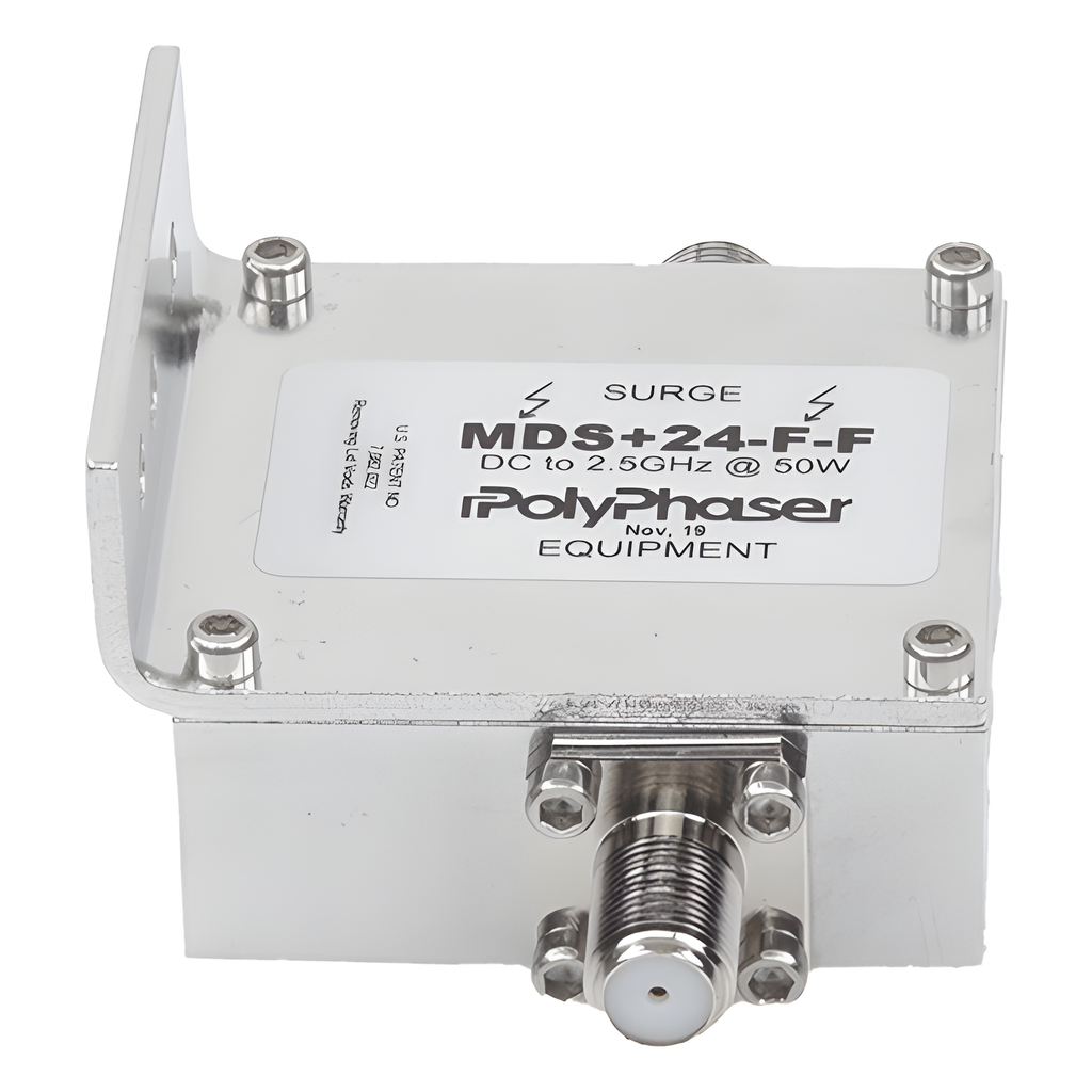 Protector RF Coaxial A 75 Ohms +24VDC con Conector F Hembra