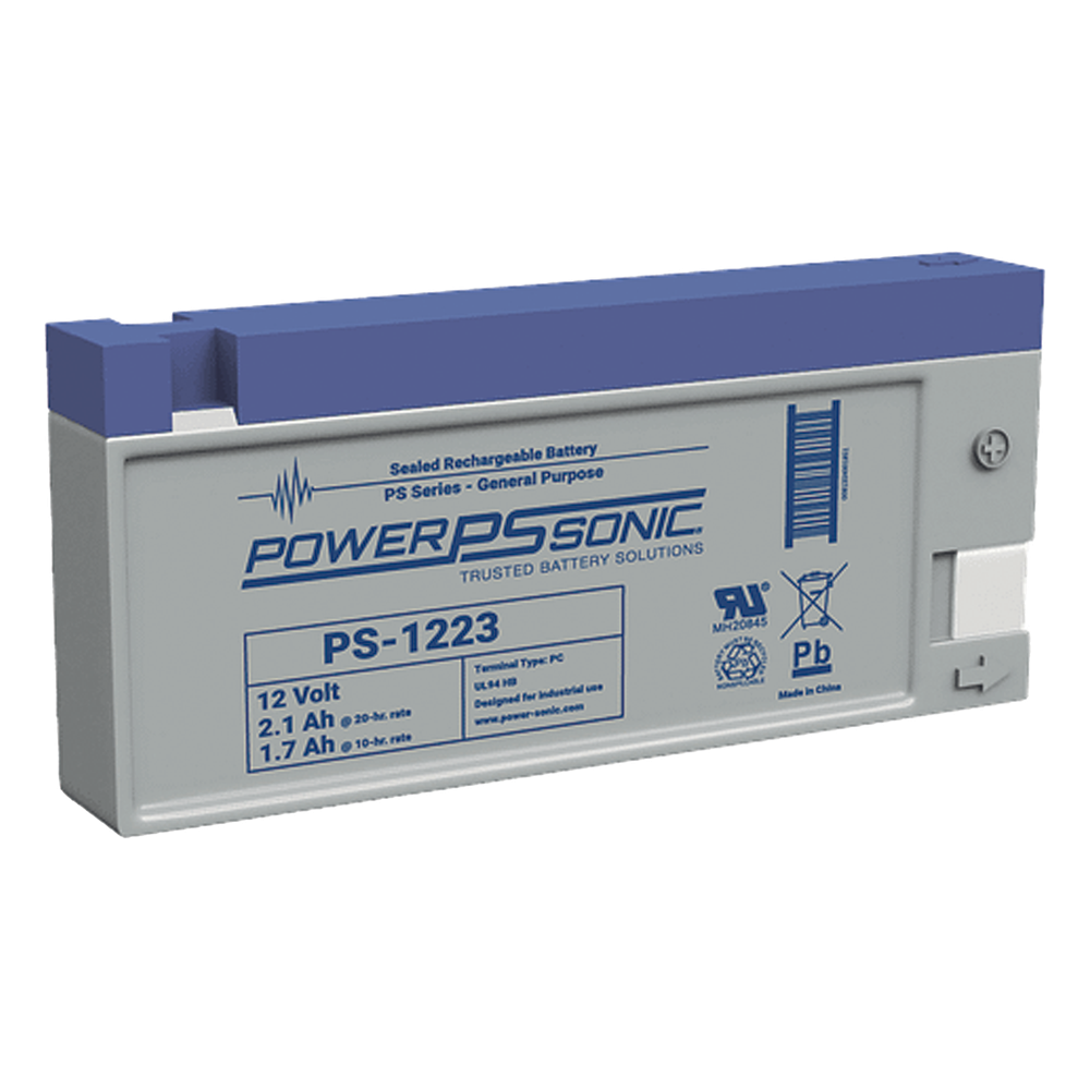 [PS-1223-PC] Batería 12V, 2.1AH, Para Respaldo, Tecnologías AGM / VRLA, 5 Años Vida Útil, Terminales PC, Reconocida UL