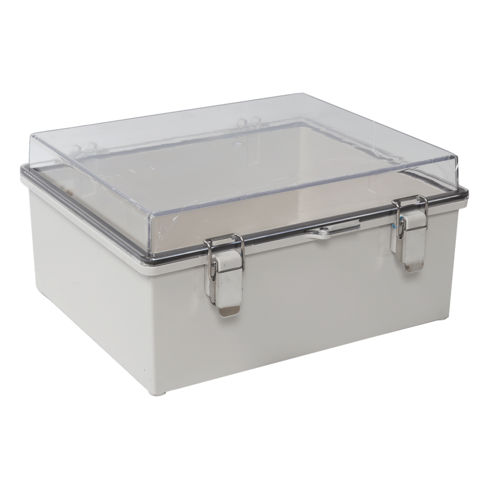 Gabinete para exterior 170 x 220 x 110 mm, IP66, transparente
