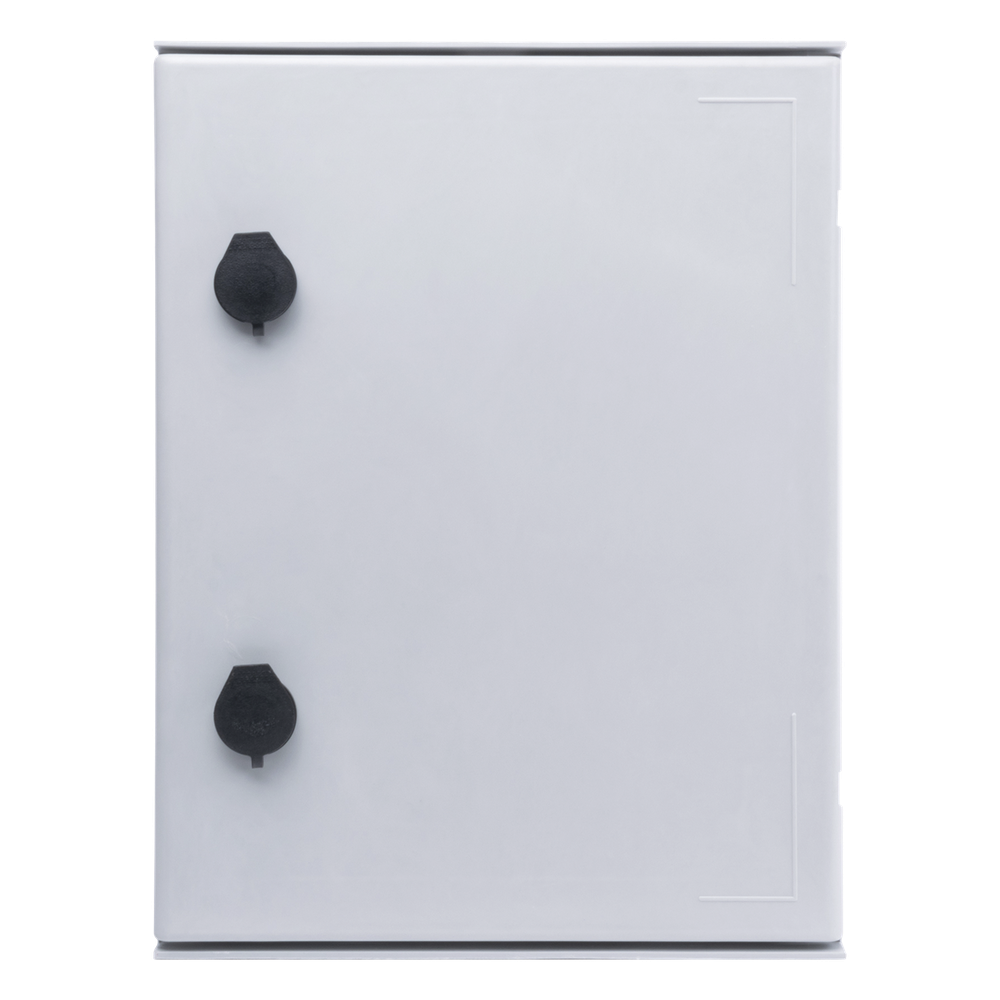 Gabinete de Poliéster IP65 Uso en Intemperie (300 x 400 x 200 mm) con Placa Trasera Interior de Plástico (Incluye Chapa y Llave)