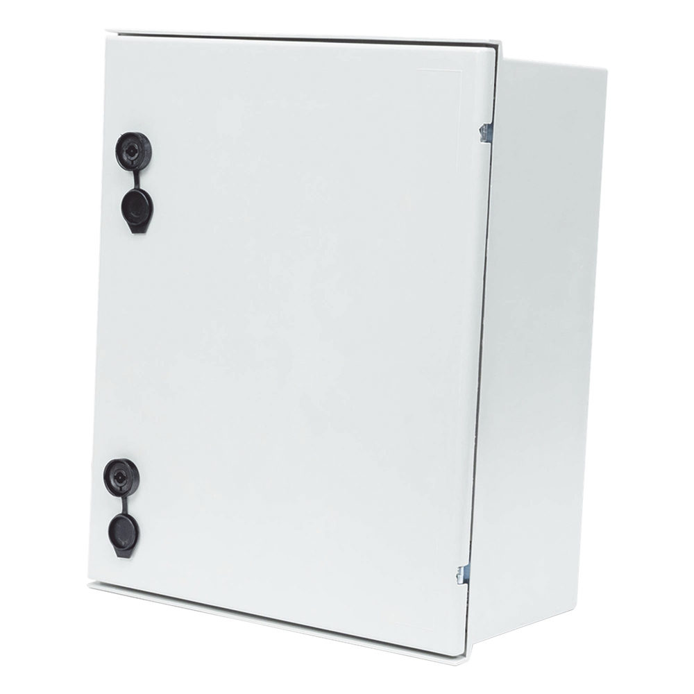 Gabinete de Poliéster IP65 Uso en Intemperie (400 x 500 x 200 mm) con Placa Trasera Interior de Plástico (Incluye Chapa y Llave)