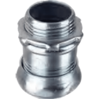 Conector de Compresión de Acero Galvanizado para Pared Delgada de 1 / 2" ( 13 mm)