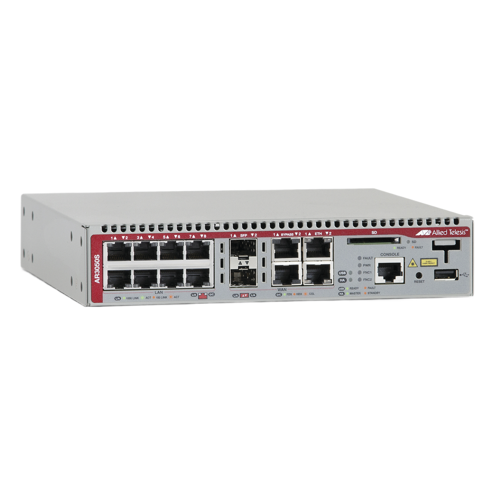 [AT-AR3050S-10] Firewall de Nueva Generación, con 2 puertos WAN Gigabit Combo + 8 puertos LAN Gigabit