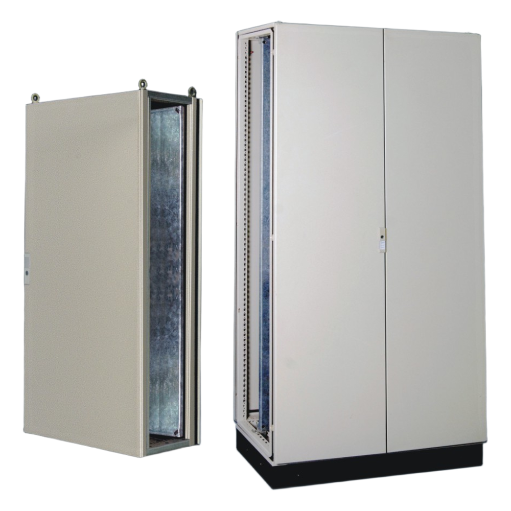 Gabinete de Acero IP55 (1200 x 2000 x 600 mm) con Placa Trasera Interior Metálica y Puerta Doble