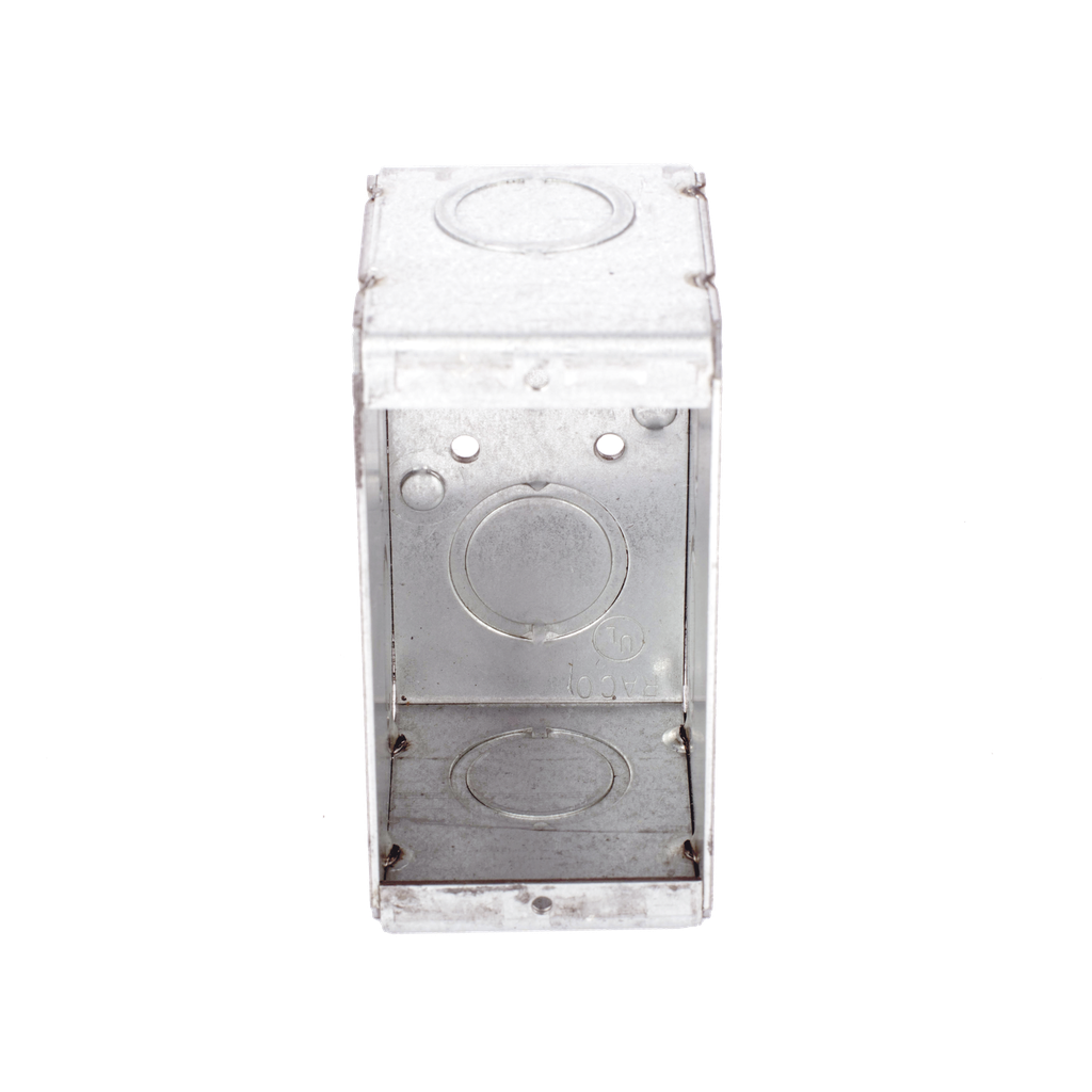 Caja (Chalupa) Multigang de 1 Gang / Profundidad de 2-1 / 2 Pulgadas (6.35 cm) / 8 TKO (1 / 2 y 3 / 4)