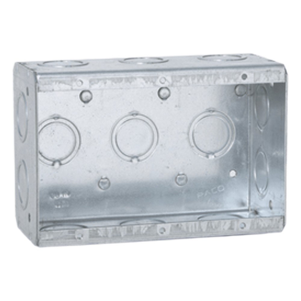 Caja Multigang de 3 Gangs 1/2"
