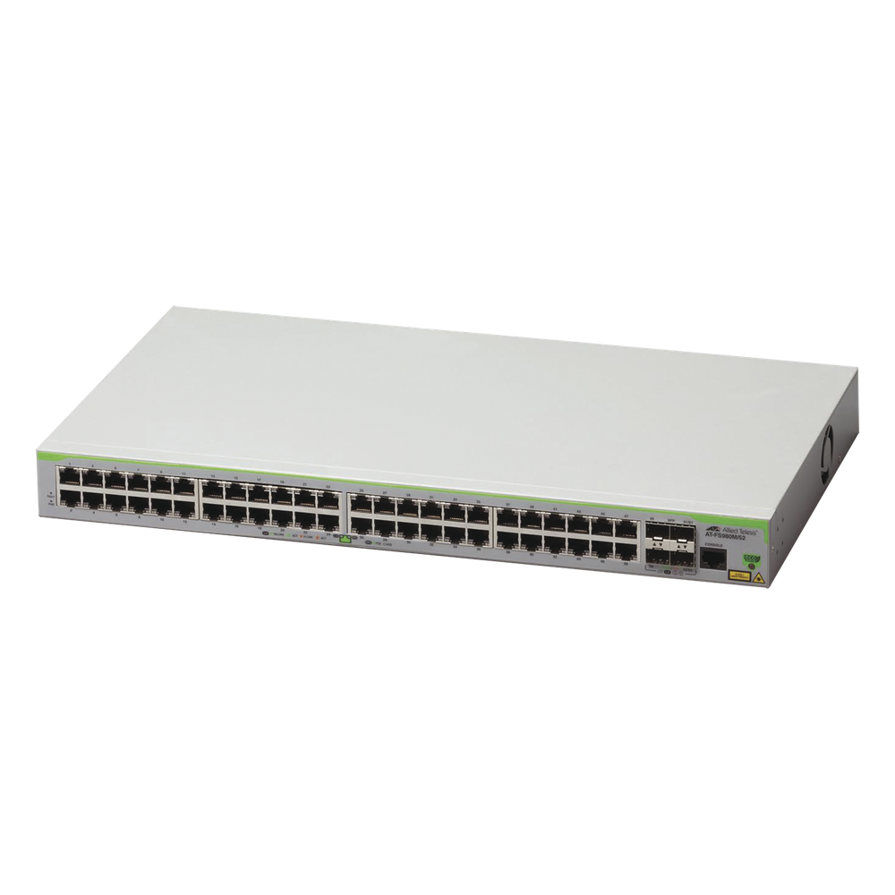 Switch Administrable CentreCOM FS980M, Capa 3 de 48 Puertos 10 / 100 Mbps + 4 puertos SFP