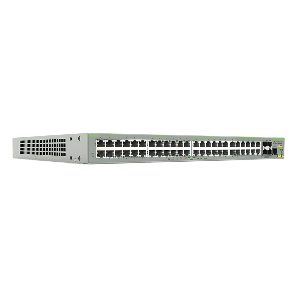 Switch PoE+ Administrable CentreCOM FS980M, Capa 3 de 48 Puertos 10 / 100Mbps + 4 SFP Gigabit, 375W