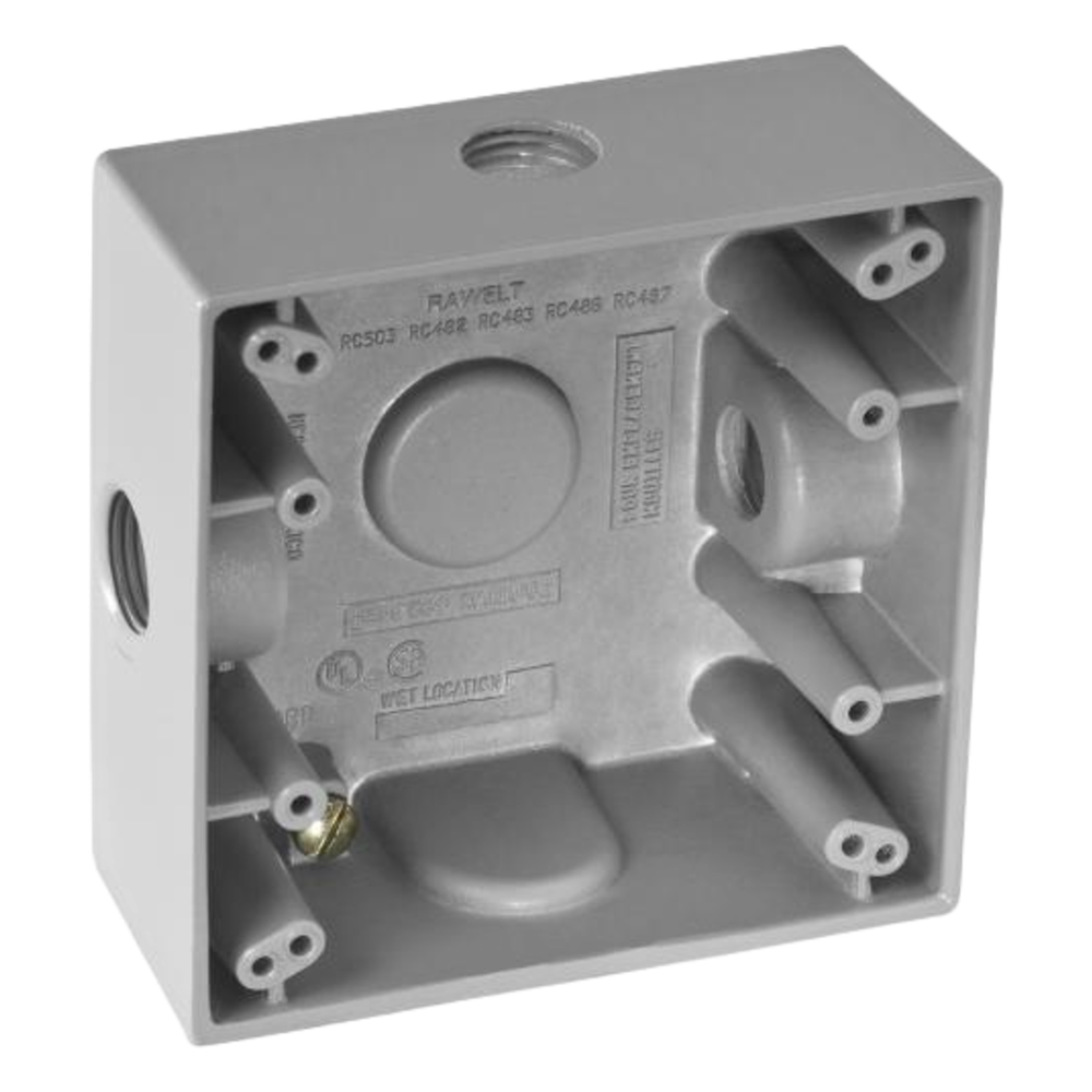 Caja Cuadra de 1/2" a Prueba de intemperie exterior
