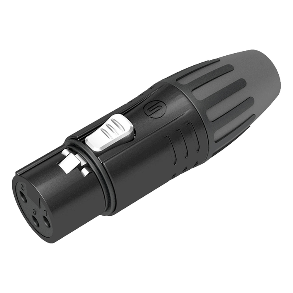 Conector XLR hembra negro