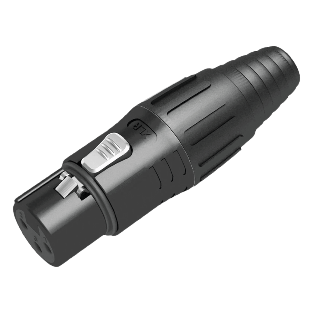 XLR conector de cable hembra negro