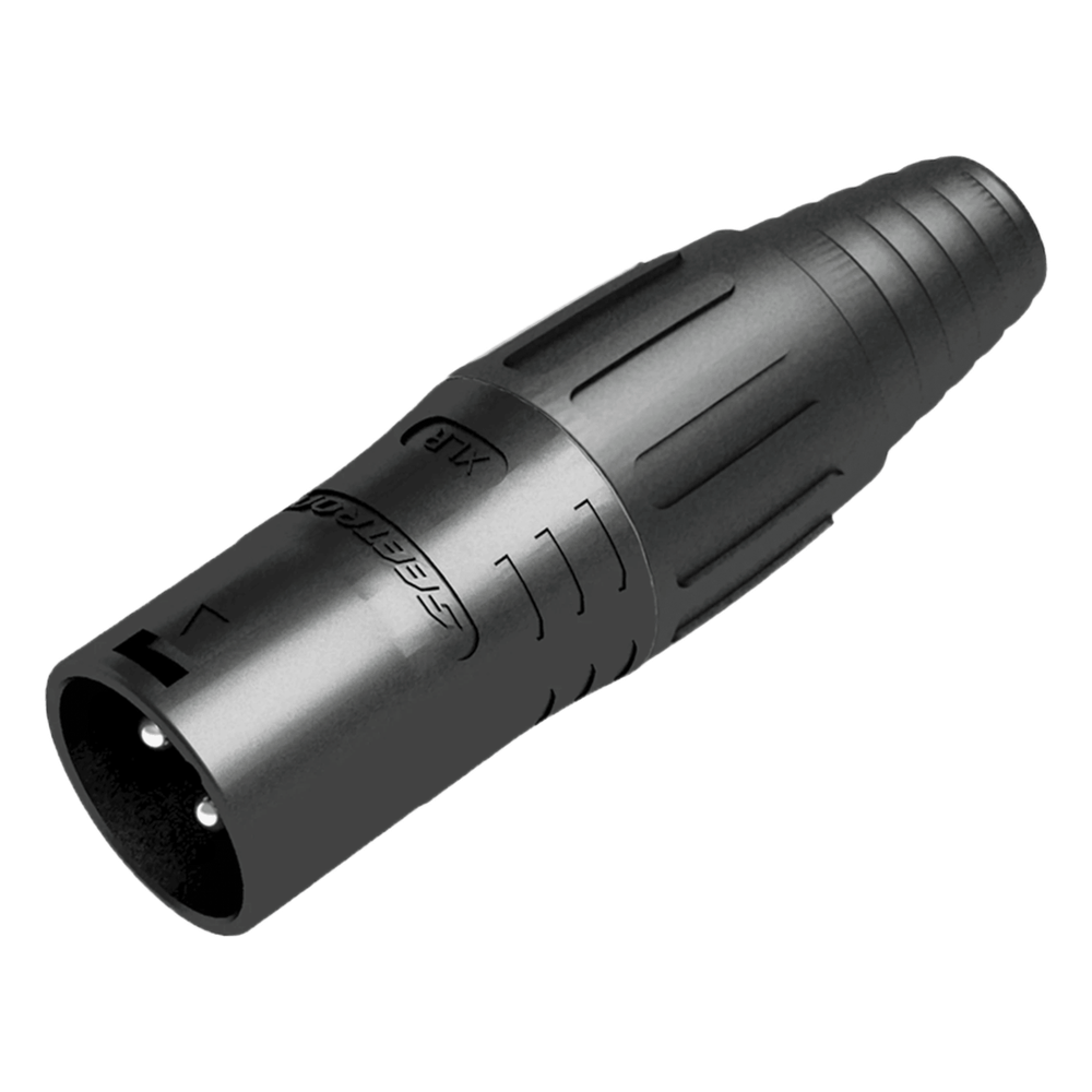 XLR conector de cable macho negro