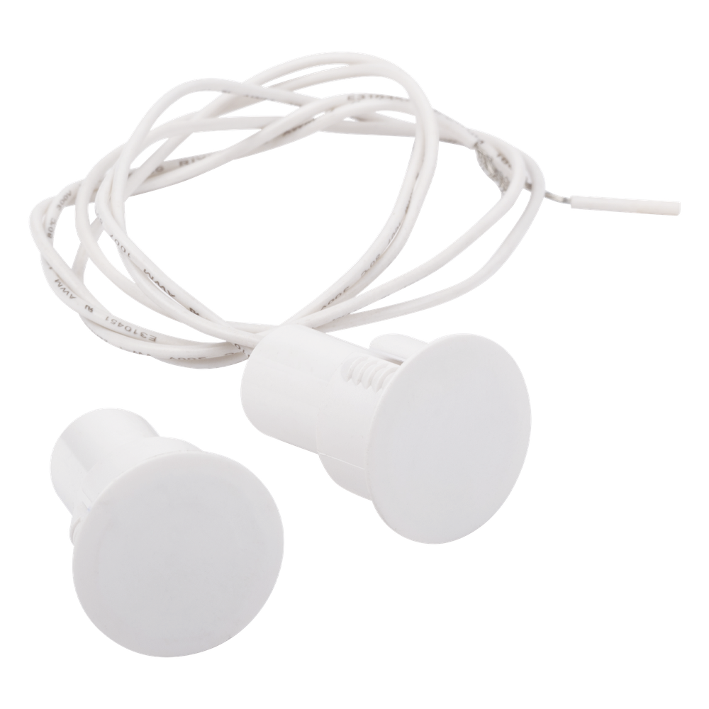 Contacto magnético empotrable, 19 mm, blanco