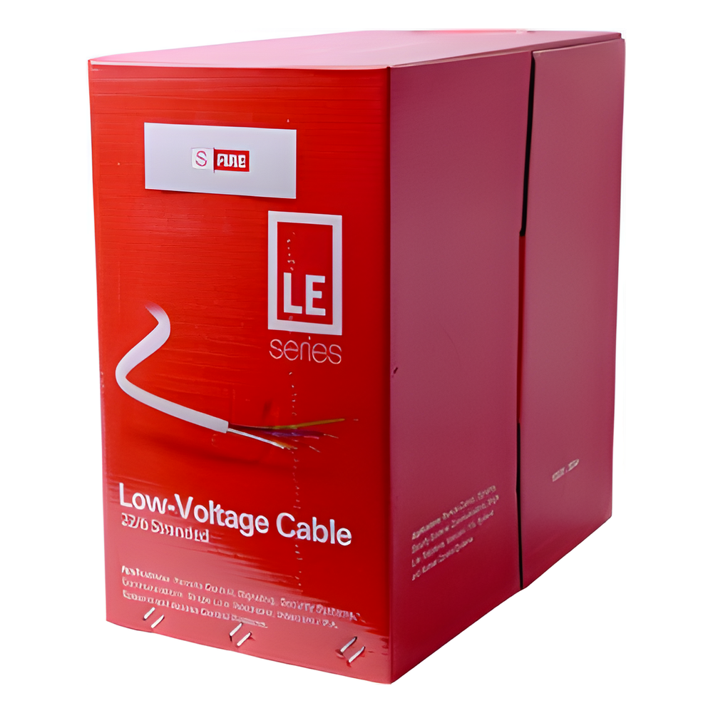 Bobina de cable para alarma 305 m, 6X22 AWG, CCA, blanco