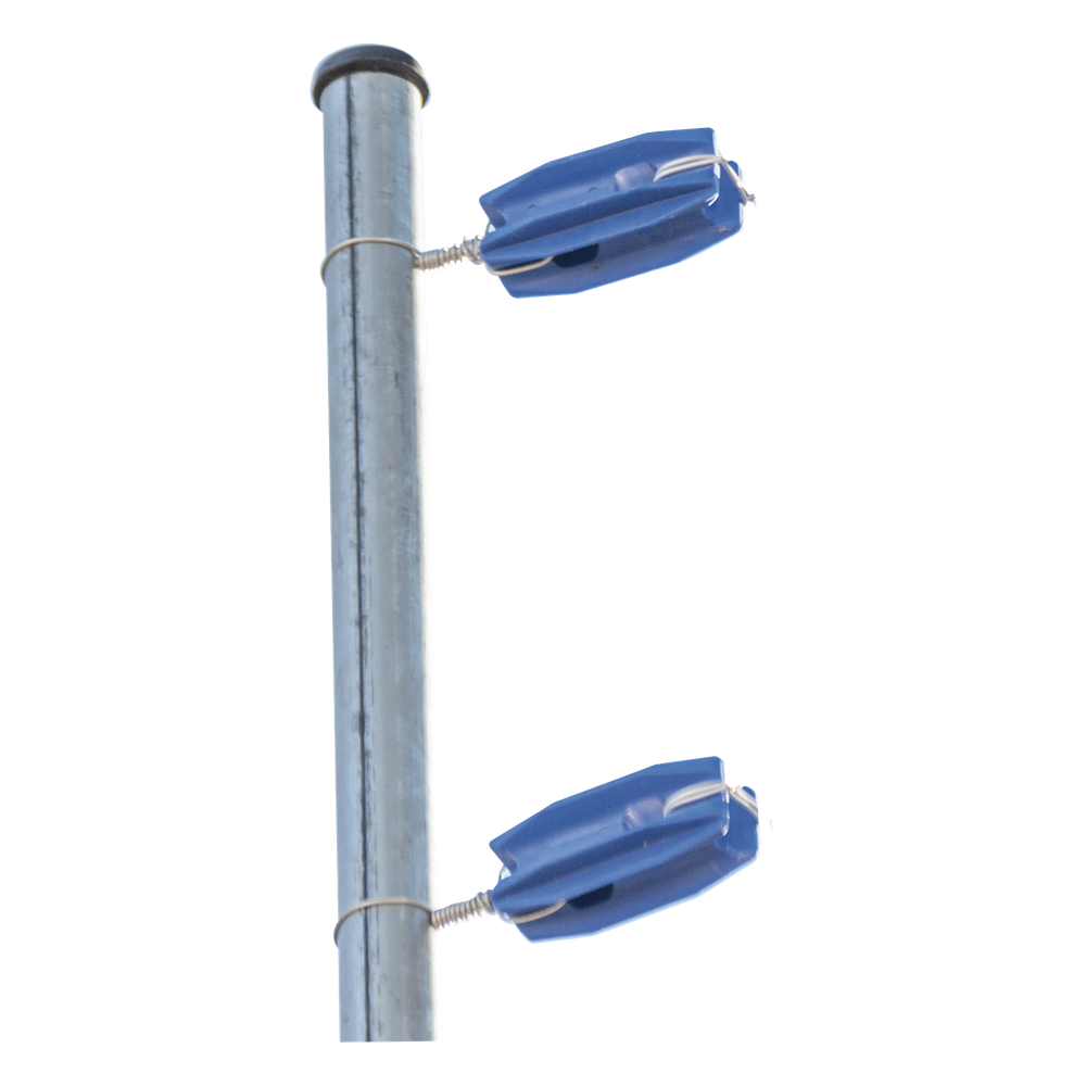 Aislador azul de Esquina para Cercos Eléctricos
