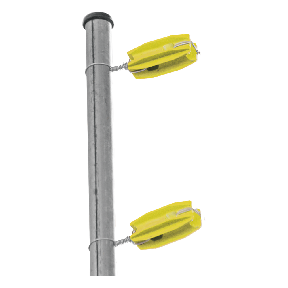 Aislador de Esquina Amarillo para Cercos Eléctricos