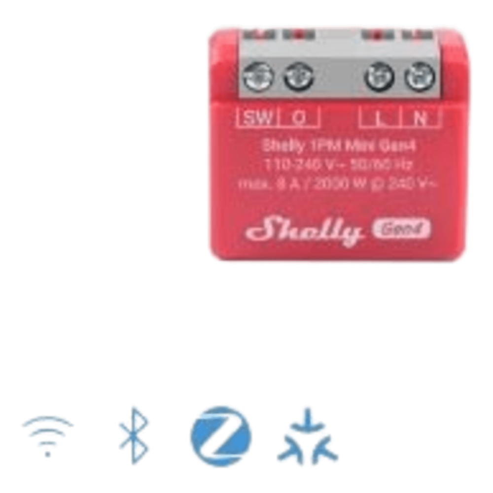 Mini Interruptor inteligente Wi-Fi 2.4 / medición de consumo, / 1 canal 8A 110-240 / compatible con asistentes de voz