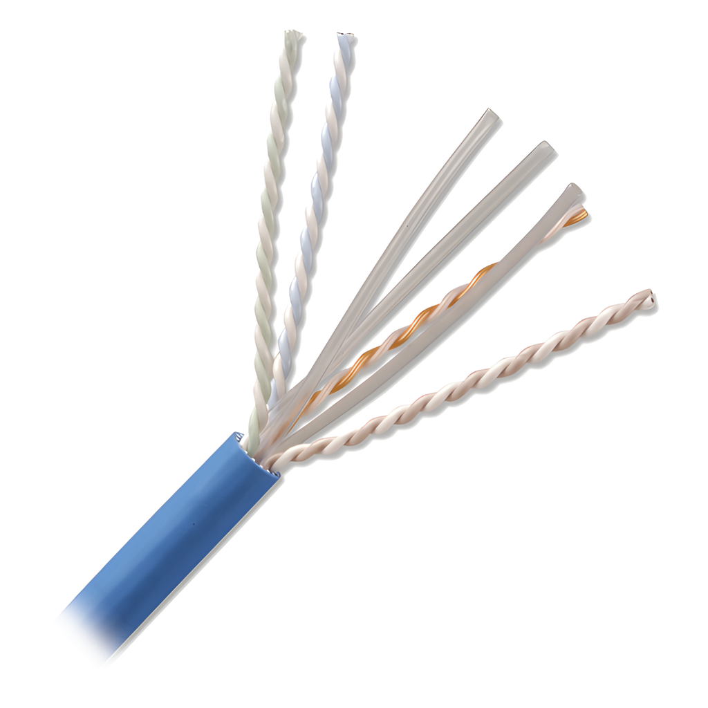 Bobina de cable Cat6A 305 m, UTP, azul