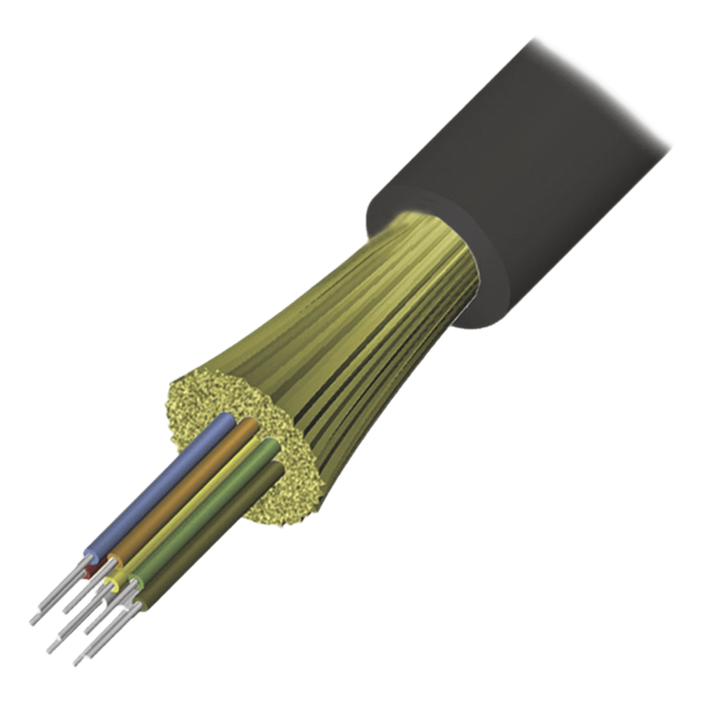 Cable de fibra óptica 1 m, OM4, 12 Hilos