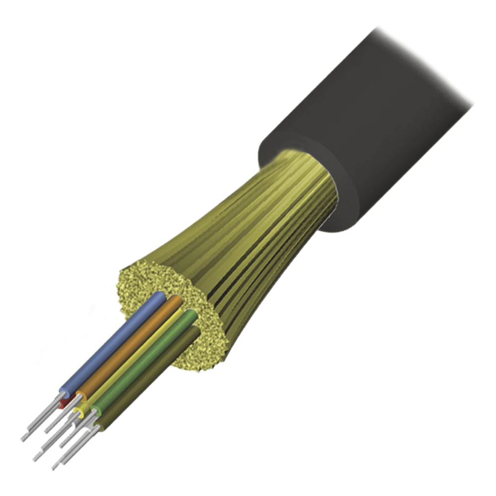 Cable de fibra óptica 1 m, monomodo, 12 Hilos
