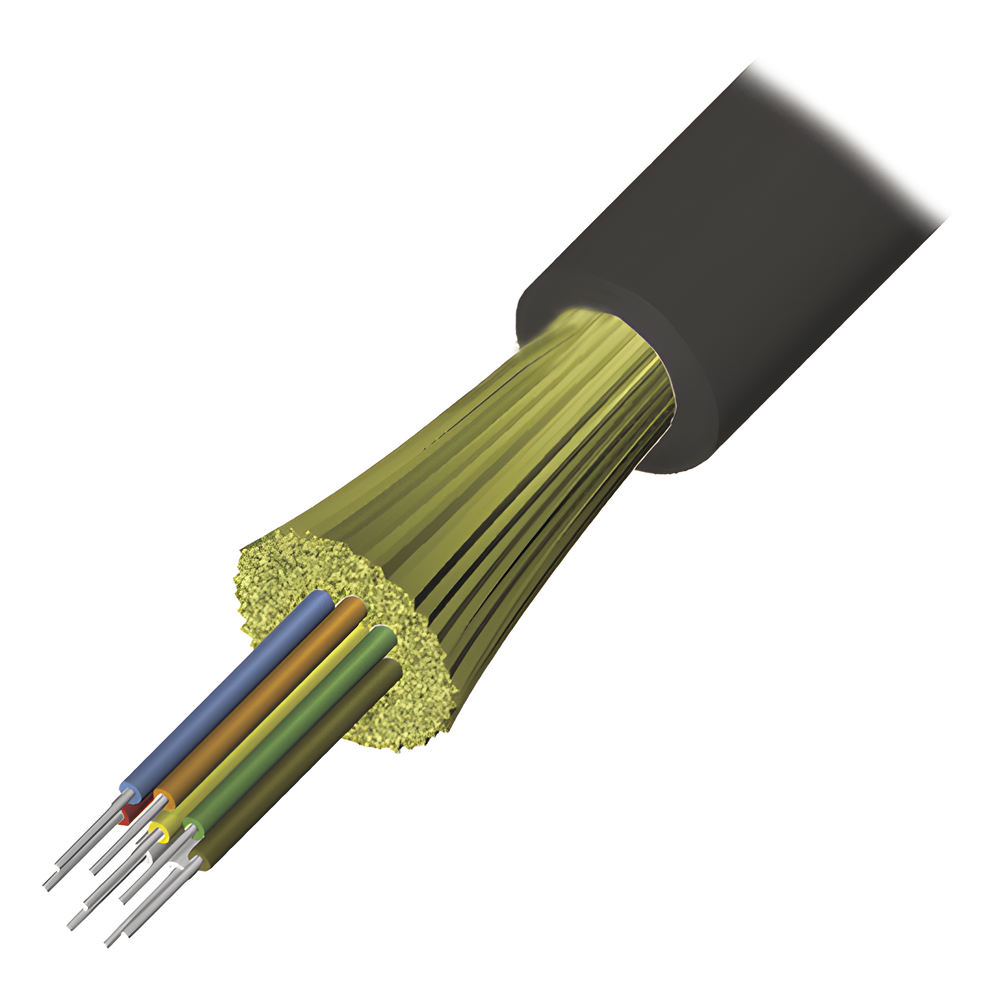 Cable de fibra óptica 1 m, monomodo, 4 Hilos