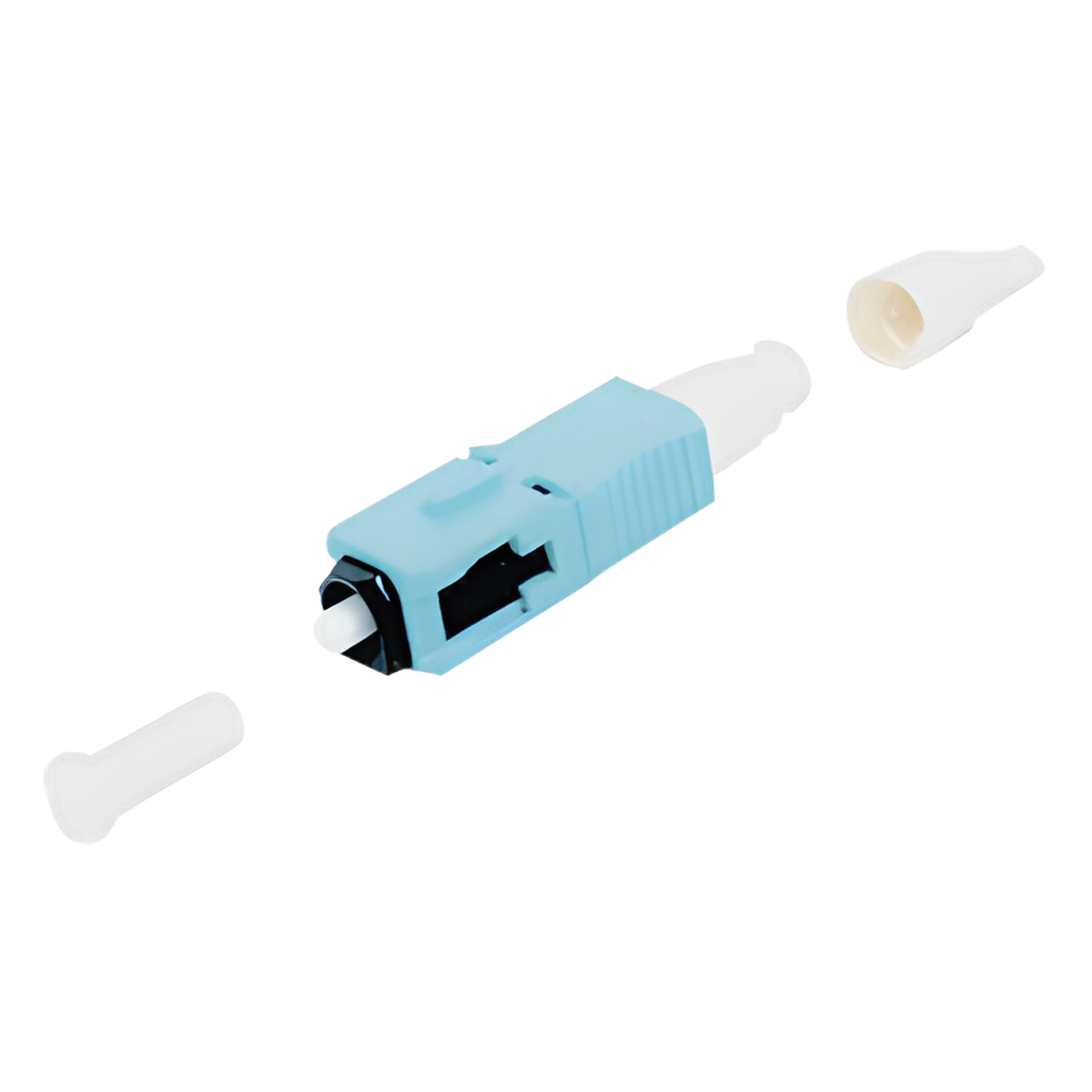 Conector de Fibra Óptica Pre-Pulido LightBow SC Simplex aqua