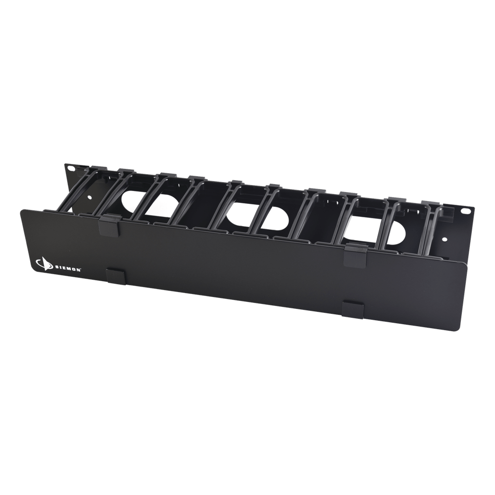 Organizador de cables horizontal 2UR, 19"