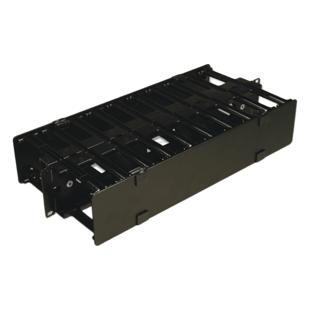 Organizador de cables horizontal 2UR, 19"