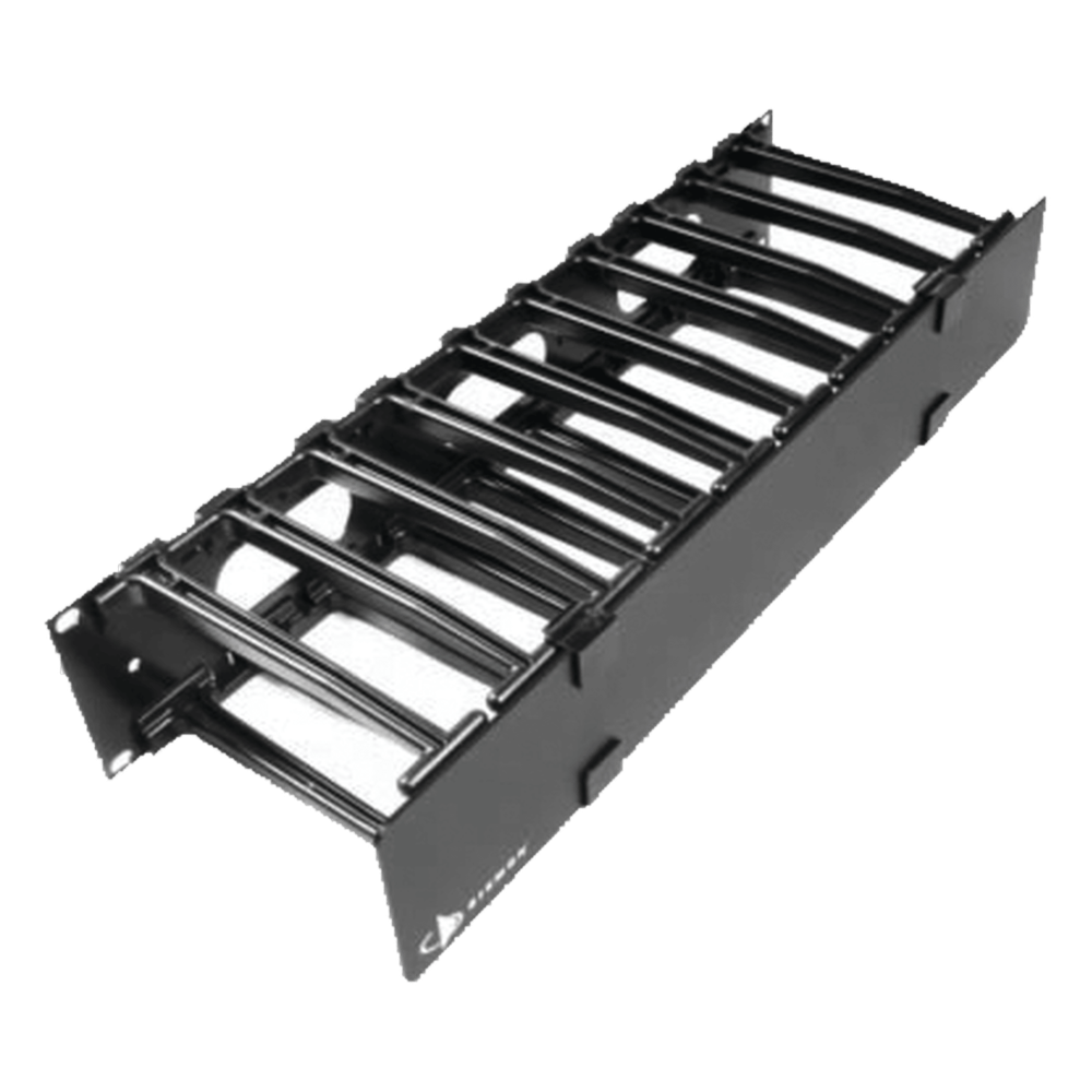 Organizador de cables horizontal 1UR, 19"